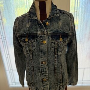 New Ashley Vintage Charm Denim Jean Jacket Medium NWT Womens Classic Y2K